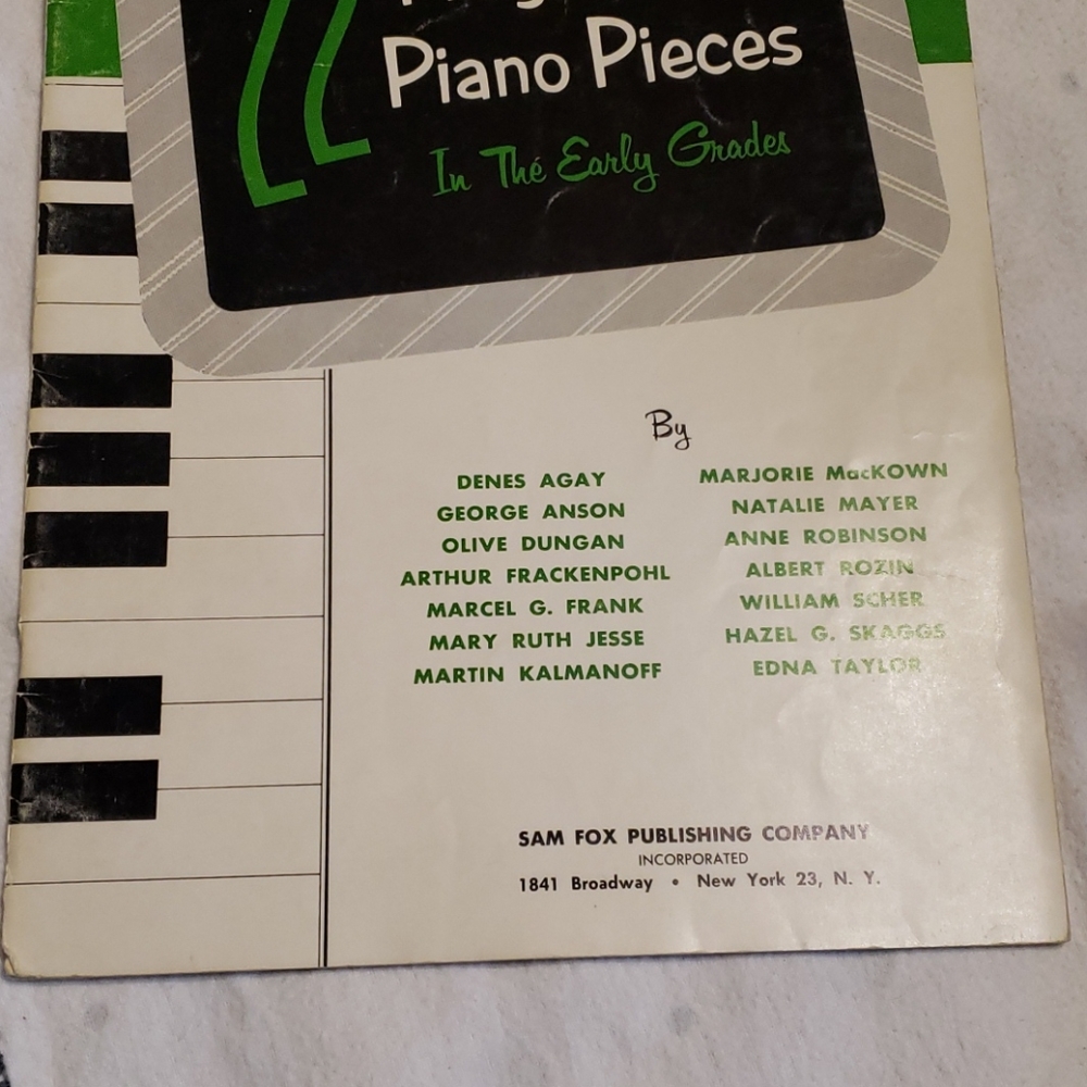 Vintage 22 Progressive Piano Pieces Book 1962 - Picture 3 of 6